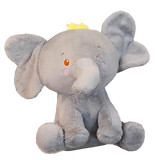 Peluche éléphant gris adorable
