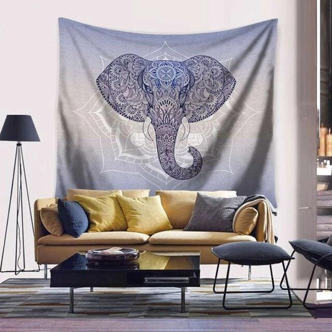 Tenture Éléphant Mandala