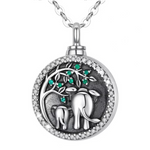 Pendentif Éléphant<br/> Rond & Discret