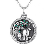 Pendentif Éléphant<br/> Rond & Discret