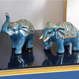 Statue Éléphant<br/> Indou (2 pièces)