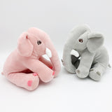 Mini Peluche Eléphant gris et rose