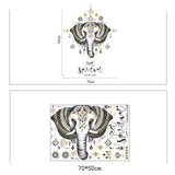 Sticker Éléphant<br/> Style Bohème