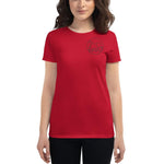T-shirt Femme Rouge Éléphant Imprimé