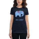 T-shirt Femme Éléphant Sri Lanka de Monde-Éléphant