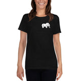 T-shirt Femme Éléphant Origami de Monde-Éléphant