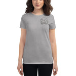 T-shirt Femme Gris Éléphant Imprimé