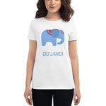 T-shirt Femme Éléphant Sri Lanka de Monde-Éléphant
