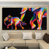 Peinture Éléphant Acrylique