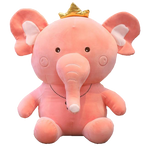 Peluche éléphant rose pour enfant