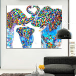 Peinture Éléphant Coloré