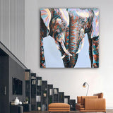 Peinture tête d'Éléphant
