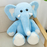 Doudou Éléphant Géant Bleu