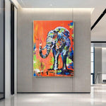 Peinture Décoration Éléphant Indien