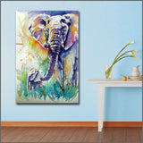 Peinture Aquarelle Éléphant