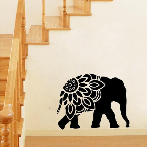 Sticker Éléphant Motif Noir