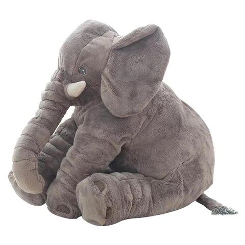 Peluche Made in France - Eléphant Jojo gris géant - peluche 100cm