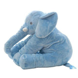 Peluche Éléphant Bleu de Monde-Éléphant