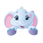 stickers éléphant rigolo de Monde-Éléphant