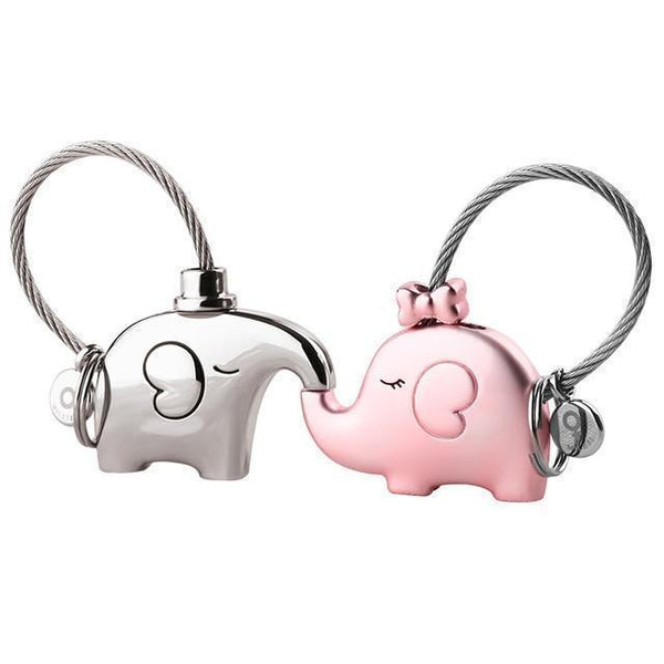 Tbest porte-clés éléphant Porte-clés mauvais œil charme de protection durable porte-clés bonne