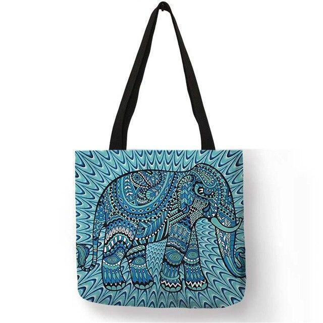 Petite Pochette Artisanale Motif Éléphant Style Indien - Occasion - Multicolore