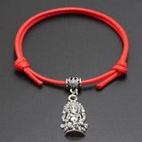 Bracelet Éléphant Bouddha Rouge