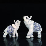 Figurine Éléphant en Porcelaine