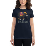 T-shirt Femme Éléphant Indian Marine