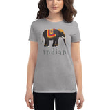 T-shirt Femme Éléphant Indian Gris