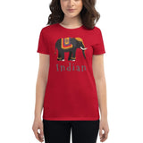 T-shirt Femme Éléphant Indian Rouge