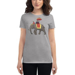 Tee shirt Gris Femme Éléphant Thailande